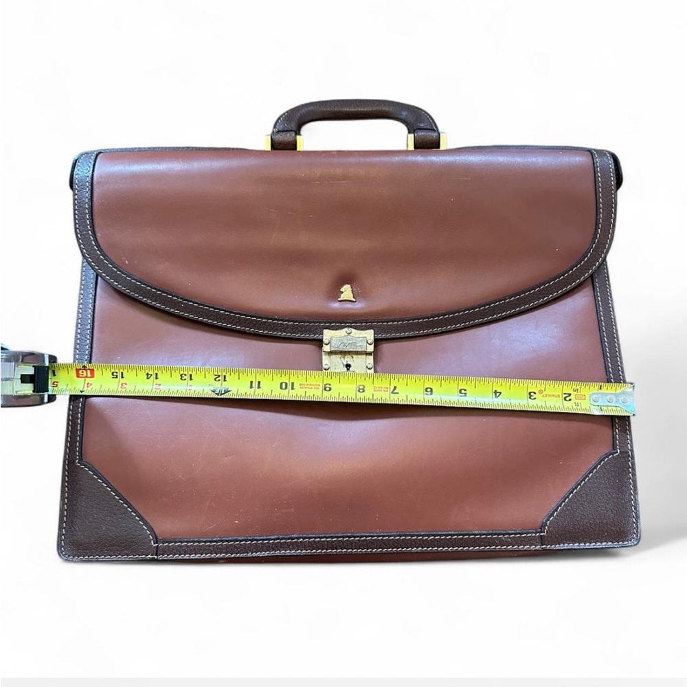 Mark Cross Brown Leather Briefcase